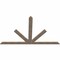 Ekena Millwork Saratoga Smooth Timber Gable Bracket, Douglas Fir, 96"W x 60"H x 1 1/2"D x 5 1/2"F, 15/12 Pitch GBW096X60X0206SAR00SDF - alternate 2